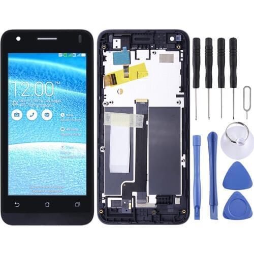 LCD Screen and Digitizer Full Assembly with Frame for Asus Zenfone C ZC451CG Z007(Black)