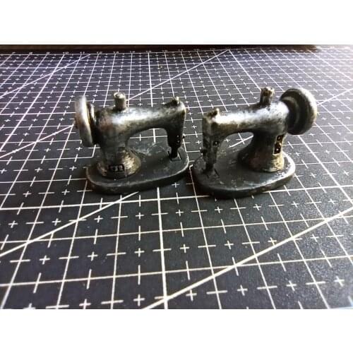 1pcs/lot Resin sewing machine 31mm Ornaments Micro landscape Ornaments Creative Home Gardening Decorations