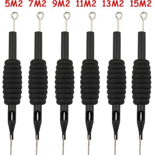 10pcs Tattoo Grip 5/7/9/11/13/15 M2 Tattoo Needles Nozzle Tips Disposable Sterile Body Art Tattoo Tool Tattoo Supplies