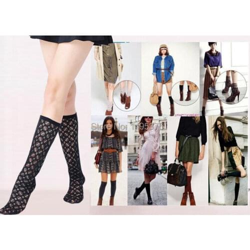 120pairs/lot 2015 new spring fashion lace slim leg leg warmer boot sock cuff knee high sock