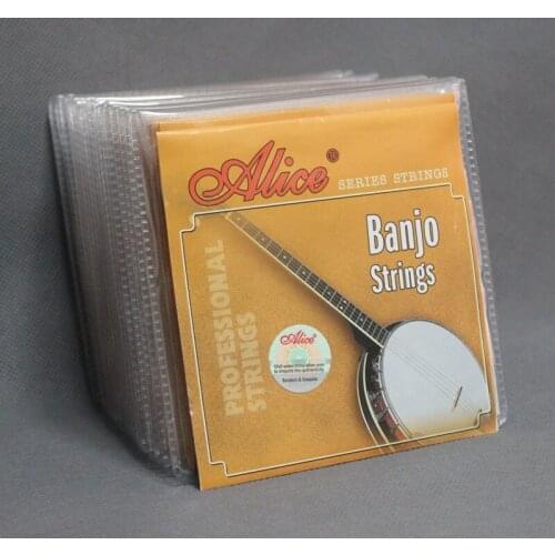 20 Sets Alice-Direct AJ05 Banjo Strings Light (.009 .011 .013 .020 .009) 5-String Loop End