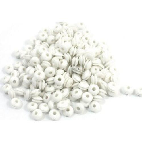 200 Pcs White Rubber Grommet Cable Wire Protection Gasket Ring 3mm Inner Dia