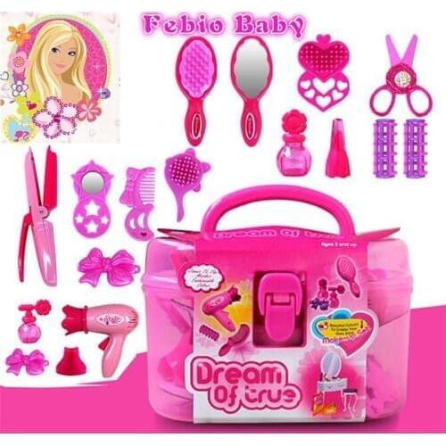 2019 Newest Little Cosmetics Kit Pretend Play Toys Makeup Set Kids Baby Girls Preschool Kid Beauty Fashion Toys Game