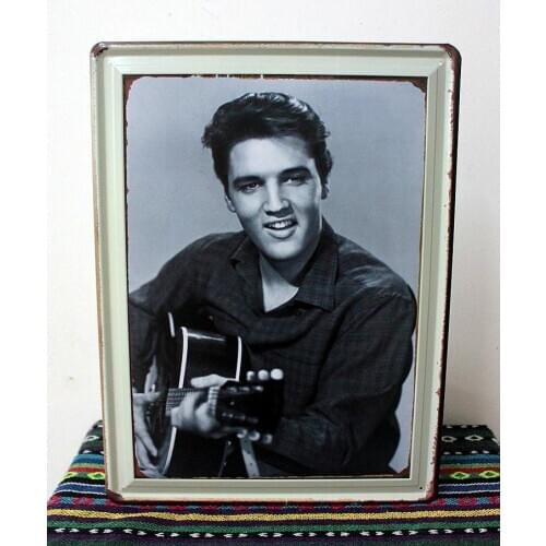 30pcs/lot Metal Sign shabby chic Home decoration Elvis Presley antique tin sign wall decor House Cafe Bar Vintage iron paintings