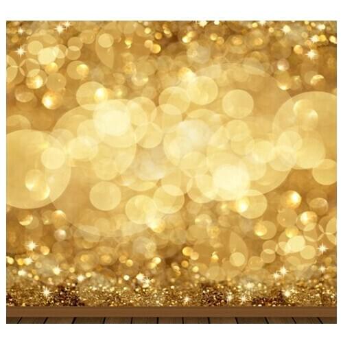 VinylBDS Talo Yellow Backgrounds For Photo Studio Bokeh Sparkle Backdrops For Photography Christmas Backgrounds