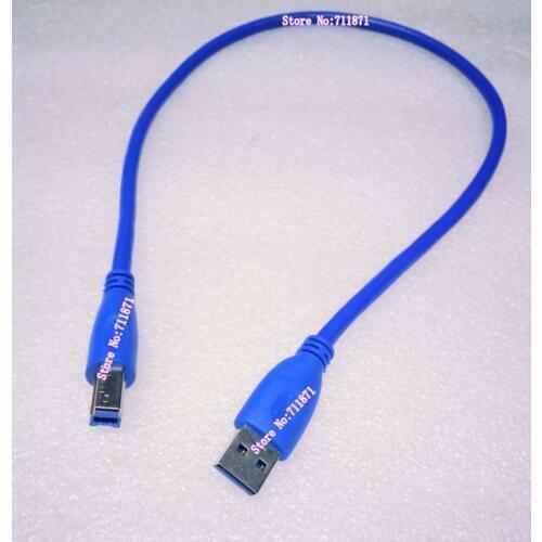 50cm Blue Usb3.0 Printer Cable USB 3.0 A to B Male USB3 Print Cable A Male B Male HDD-BOX Printer CD-ROM Usb3.0 Data Line Wire