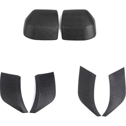 6PCS for Land Rover Defender 110 2020 2021 Front Rear Bumper & Rearview Mirror Cover Trim Guard Anti Scratch Accessories