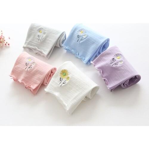 6 Candy Colors 2018 Girls Dandelion Spring Cotton Children Short Pants 3-7Y Girls Leggings Kids Skinny Leggings for Girls Pants
