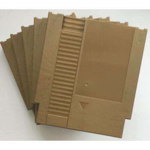 Golden color 72 Pins Game Cartridge Replacement Plastic Shell For NES Console
