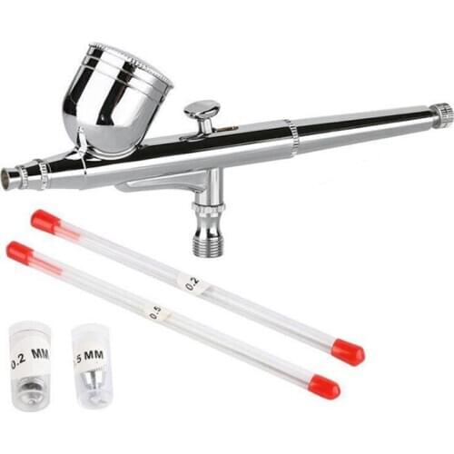 0.3mm Airbrush With 0.2mm 0.5mm Nozzle Needle Dual Action Spray Gun Accessories Cake Decorating Paint Model DIY Tattoo Air Brush