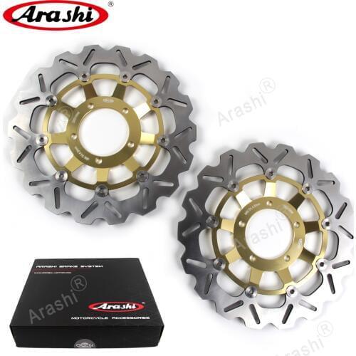 Arashi 1 Pair For TRIUMPH Street Triple 675 2007-2012 CNC Front Brake Discs Brake Rotors 2007 2008 2009 2010 2011 2012 675R