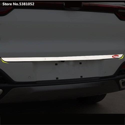 Car Sticker for Chery Tiggo 8 2018 2019 2020 Stainless Steel Tailgate Boot Trunk Rear Door Strip Trim 1pcs Auto Accessories
