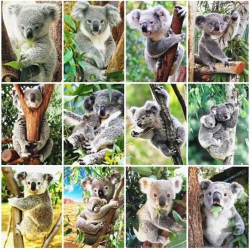 AZQSD Diamond Painting 5d Koala Picture Of Rhinestones Diamond Embroidery Animal Needlework Gift Home Decor Cross Stitch