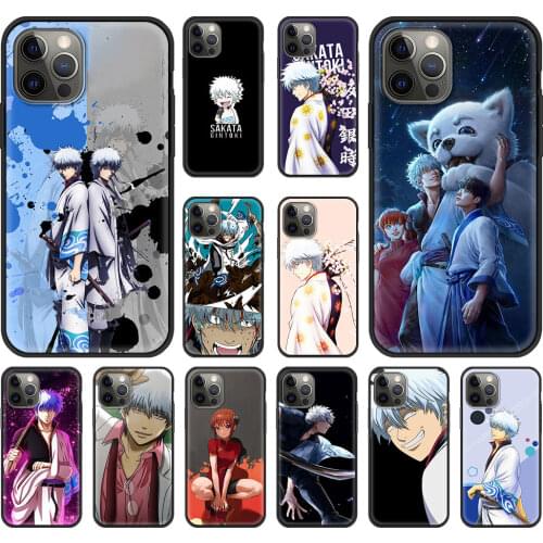 GINTAMA Anime Case for iPhone 11 12 Pro Max Phone Cover for iPhone 7 8 Plus SE2020 X XR XS Max Luxury Back Shell