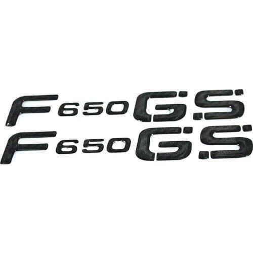 Black Carbon Motorcycle Emblem Badge Decal 3D Tank Wheel Logo "F650GS" Sticker For ALL BMW MOTO BMW F650GS f650 gs