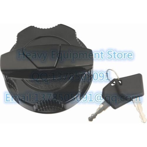 For JCB Excavator Fuel Diesel Tank Cap Cover With 2 Key 331-31152 3313352 3CX JS130 JS160 JS220 JS460 Free Shipping