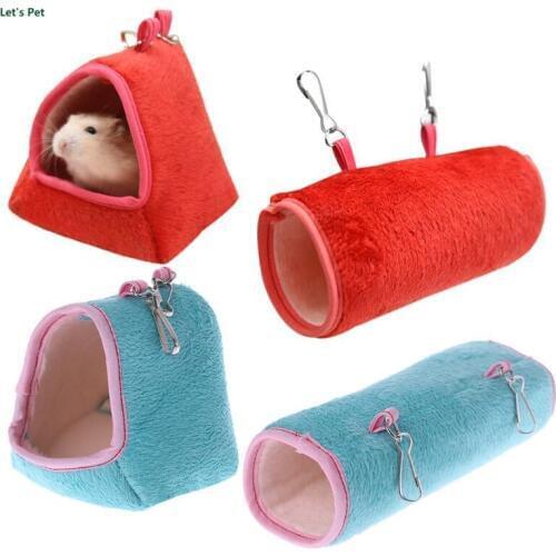 Lets Pet Hamster Cage Hammock Guinea Pig Sleeping Bed Winter Warm Small Animal House