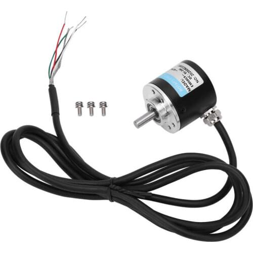 Photoelectric Encoder Stable ABZ 3‑Phase DC5‑24V 3000-6000 Rpm 144mm Cable 30KHZ