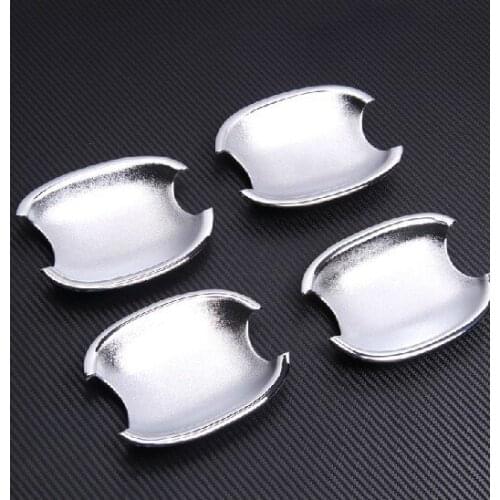 ABS Chrome Door Handle Bowl Cover Protective Covering Cover For 2008-2012 Citroen C-quatre