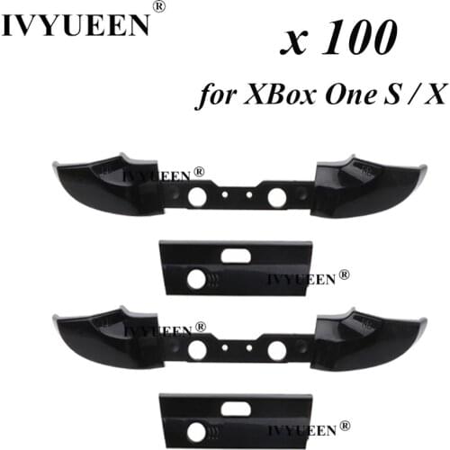 IVYUEEN 100 PCS RB LB Left Right Bumper Trigger Buttons for XBox One X S Slim Controller Gamepad Middle Bar Holder Wholesale