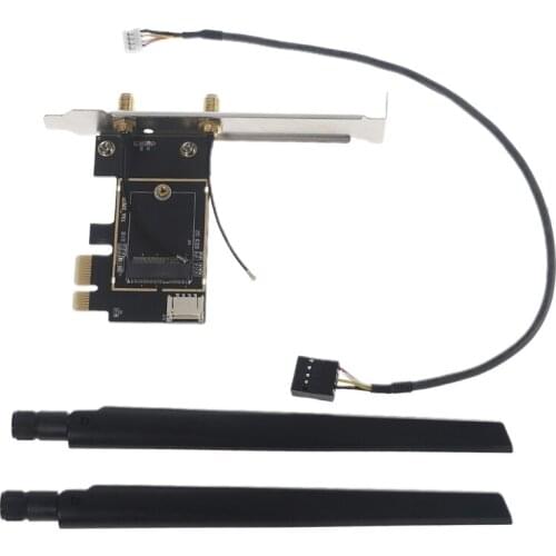 M2EC M.2 Ngff- to PCI-E Converter Bluetooth-compatible Desktop Wireless WiFi Network Card Adapter Board