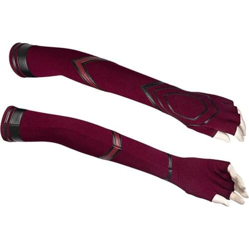 Fancy Halloween Masquerade Wanda Sleeves Gloves Cosplay WandaVision Costume Adult Women Half fingers Gloves