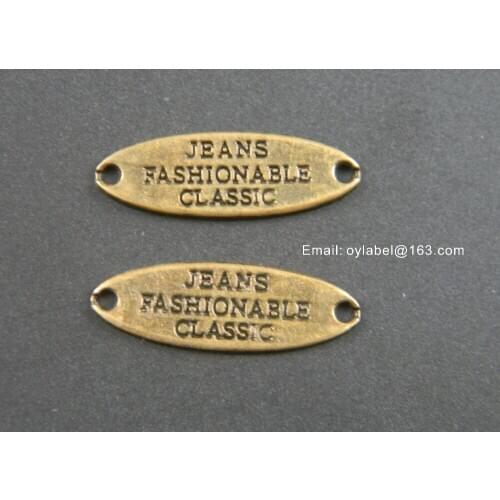 Custom made metal label for cloth /scarf/shoe /bag / garment label