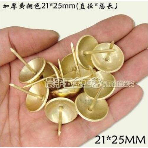 Hardware accessories Bubble nails Vintage Upholstery nails Upholstery tacks Decorative gold color tacks 21*25mm