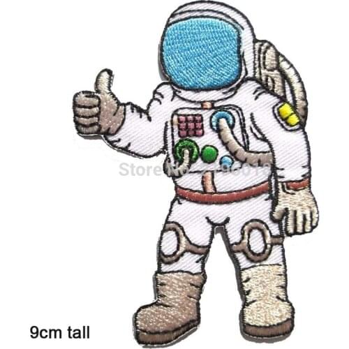 Astronaut A journey To Space Rocket Iron On Patch Embroidered Clothes Patch For Clothing Clothes Stickers Garment