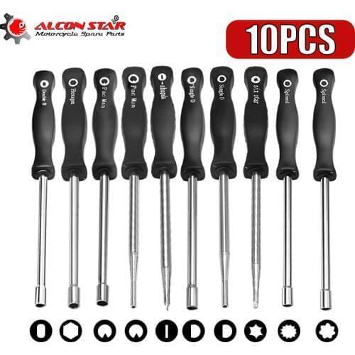 Alconstar 3/5/8pcs Screwdriver Carburetor carb Adjustment hand ToolDriver Chainsaw Speed Repair Tool for most 2cycle carburetor