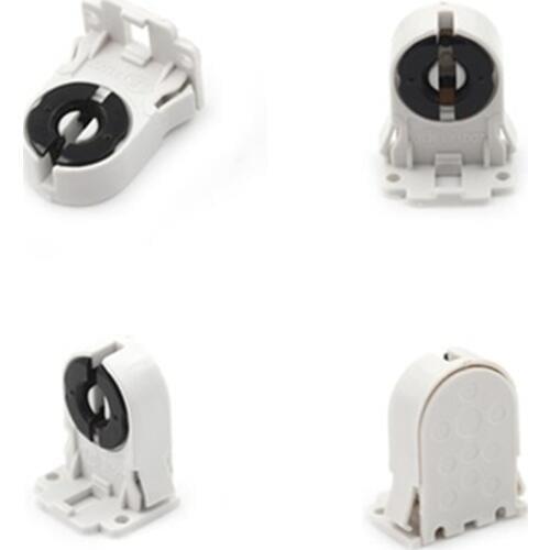 Plastic AC100-250V Holder suitable forT8 G13 LED bracket lamp T8 Fluorescent Light Socket Lamp Base 1PCS