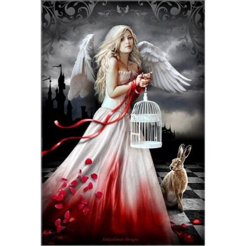 Counted Cross Stitch Kits Needlework Embroidery - Crafts 14 ct Aida DMC Color DIY Arts Handmade Home Decor - Birdcage