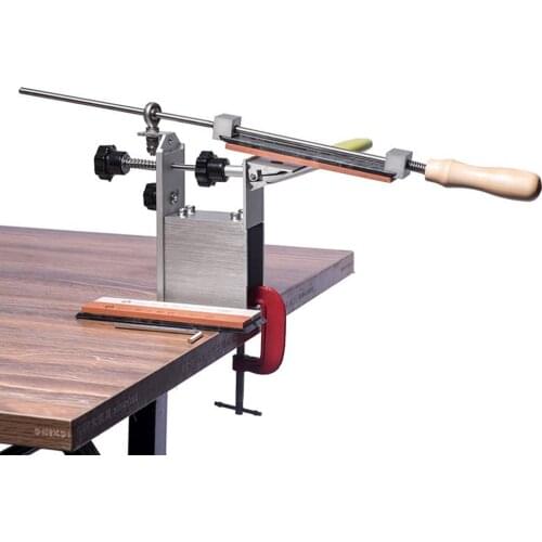 Knife Sharpener 5th Professional Kitchen Knives Sharpening Tool System Fix-angle Apex Edge Pro KEM Sharpener With 3 Stones