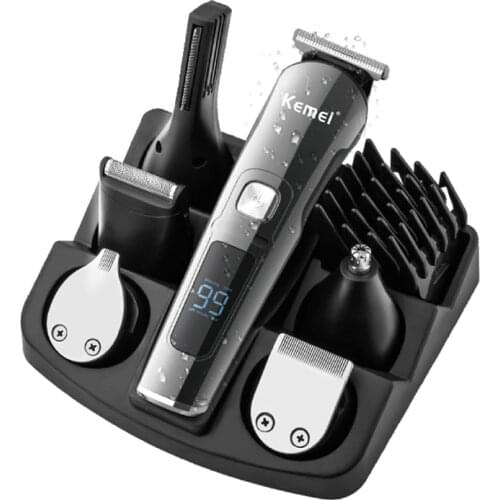 Kemei Hair Clipper Barber Hair Trimmer Electric Clipper Razor Shaver Beard Trimmer Men Shaving Machine Cutting Nose Trimmer