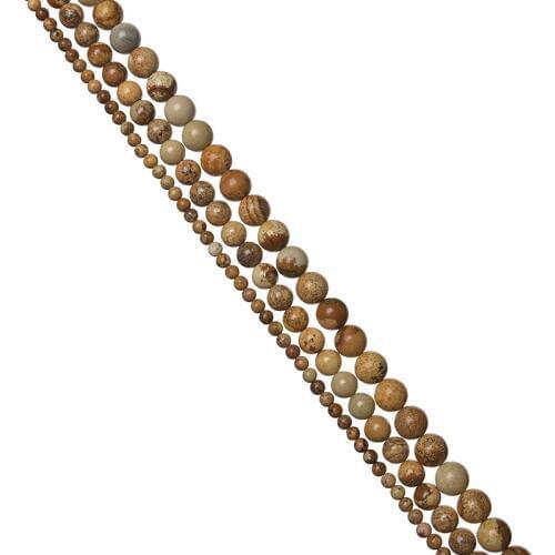 Unique Stone Beads 6/8/10mm Pick Size Picture Stone Loose Beads For Diy jewelry Accessories 16inch H747