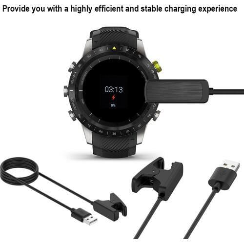 1m USB Charging Charger Data Cable Cord For Garmin MARQ-Driver/MARQ-Aviator/MARQ-Captain/MARQ-Expedition Smart Watch