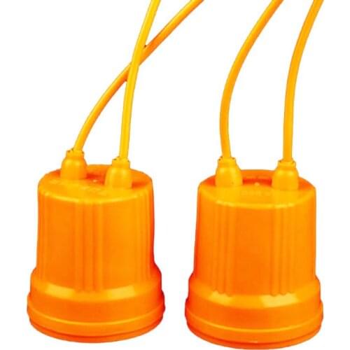 YYSD E27 Ceramic Waterproof Holder Base Screw Light Bulb Lamp Socket Flame Retardant Durable Material Safe Non Electric leakage