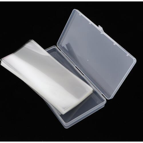 100Pcs Clear Paper Money Album Banknotes Currency Collection Sleeves Protector Bag with Storage Box