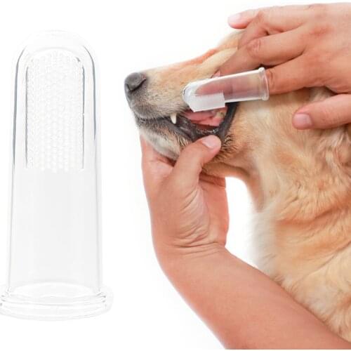 1pc Rubber Pet Finger Toothbrush Dog Toys Environmental Protection Silicone Glove For Dogs And Cats Clean Teeth Pet Accessories