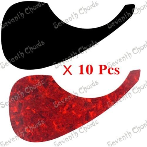 10 Pcs/Lot Guitar Pickguard Pick Guard Anti-scratch Plate for 40 " 41 " Folk Acoustic Guitar - Black & Red