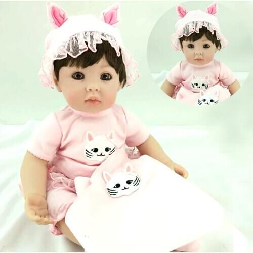 20"Soft Silicone babies Reborn Dolls 51cm handmade toddlers bebe Kids Playmate princess alive brinquedos realistic lovely dolls