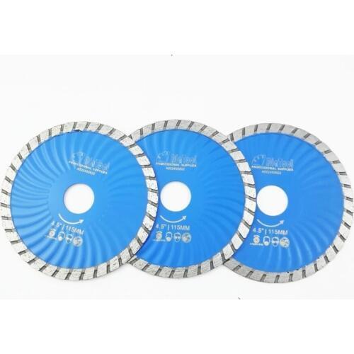3pcs 115mm Hot pressed Diamond turbo Blade 4.5" Diamond Blades stone concrete cutting Disc Diamond saw blade diamond wheel