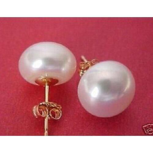 AAA+ 10-11mm natural south sea white pearl earring big earrings new PearlWomen Party