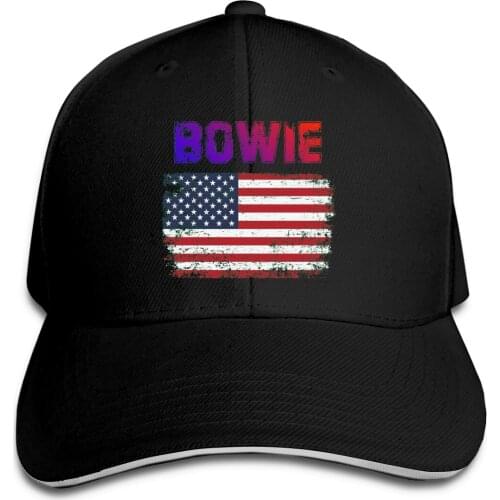 America Flag Violet Bowie Baseball sun hats R198 Funny Mens Womens caps