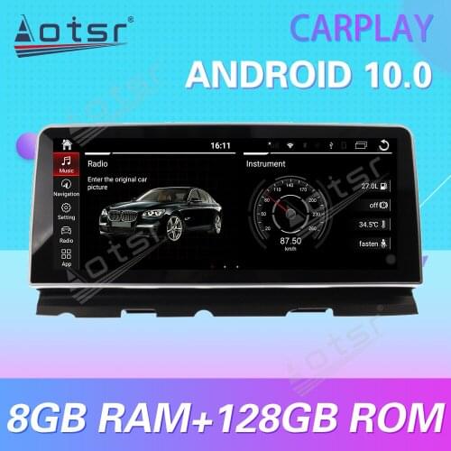 For BMW 7 Series 2009 - 2015 Android 10 Carplay Car Multimedia Radio Player GPS Navigation Stereo