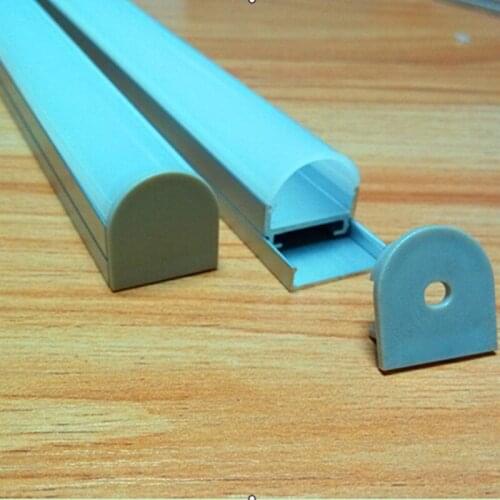 Free Shipping 25PCS 2M LED Strip Aluminum Channel with Cover U Style Aluminum Profile for LED Cabinet Light