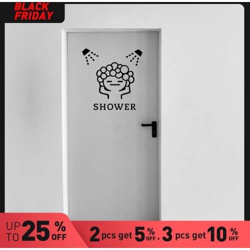 Colorful Shower Room Environmental Protection Vinyl Stickers Decor Removable Vinyl Kitchen Wall Stickers Wallpaper