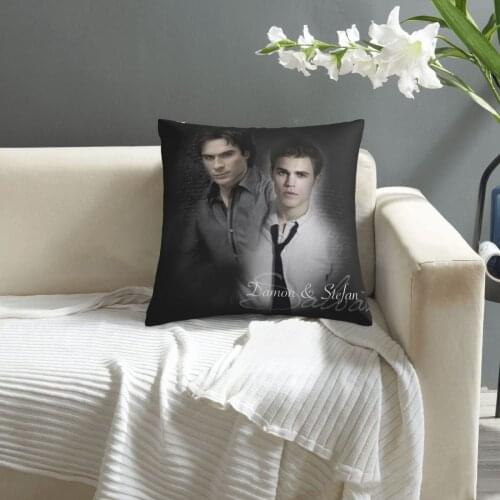 Damon Salvatore,Stefan Salvatore pillowcase printed cushion cover sofa waist pillow pillow cover