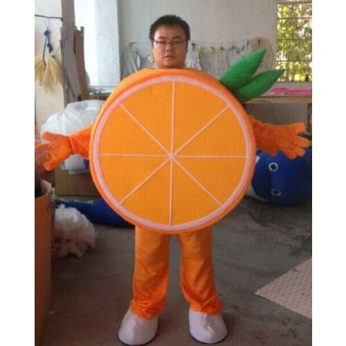 Hot New Orange Fruit Mascot Costume Suit Free Size Mascot Costume Fancy Dress Cartoon Character Party Outfit Suit Free Shipping