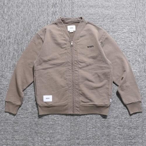 WTAPS ZIP CARDIGAN COTTON Sweatshirt Harajuku Hoodies Hip Hop Women Men Clothing Skateboard Streetwear Tracksuit Winter Clothes